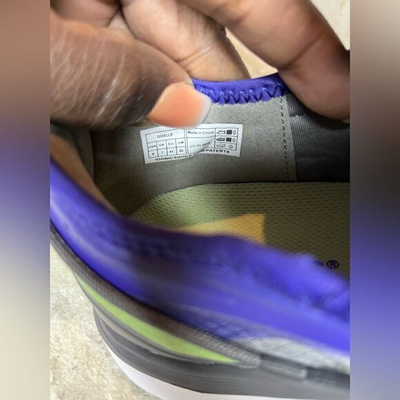 Vionic Giselle Purple/grey Comfort Sneaker Sz 9 - Picture 7 of 7